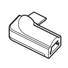 Loox 2024 LED Corner Connector Left Loox 2024 LED Corner Connector Left