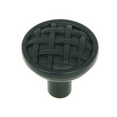 Sheffield 1-1/4 Inch Diameter Matte Black Cabinet Knob Sheffield 1-1/4 Inch Diameter Matte Black Cabinet Knob