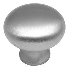 Solid Brass Knob 1-1/4" Dia Satin Chrome Solid Brass Knob 1-1/4" Dia Satin Chrome