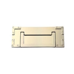 Campaign Drop Pull 3 inch Center to Center Polished Brass Campaign Drop Pull 3 inch Center to Center Polished Brass