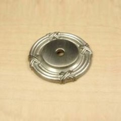 Georgian 1-1/2 Inch Diameter Matte Satin Nickel Back-plate Georgian 1-1/2 Inch Diameter Matte Satin Nickel Back-plate