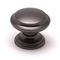 Euro Classica 1-3/8 Inch Diameter Brushed Tin Cabinet Knob Euro Classica 1-3/8 Inch Diameter Brushed Tin Cabinet Knob
