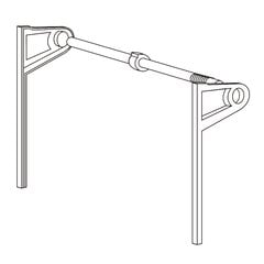 30 inch Spring Tension Tracks System-Almond 30 inch Spring Tension Tracks System-Almond