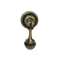 Teardrop Pulls 1-1/4 Inch Diameter Unlacquered Antique Brass Pendant Pull Teardrop Pulls 1-1/4 Inch Diameter Unlacquered Antique Brass Pendant Pull