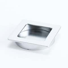 Stylus 2-1/2 Inch Diameter Dull Chrome Recess Pull Stylus 2-1/2 Inch Diameter Dull Chrome Recess Pull