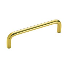 Allison Value Hardware Pull 4" C/C Polished Brass Allison Value Hardware Pull 4" C/C Polished Brass