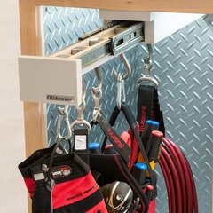 Glideware 22" Utility Slide Out Organizer 5 Hooks Grey Glideware 22" Utility Slide Out Organizer 5 Hooks Grey