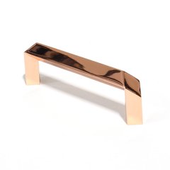 Venus 3-3/4 Inch Center to Center Polished Rose Gold Cabinet Pull Venus 3-3/4 Inch Center to Center Polished Rose Gold Cabinet Pull