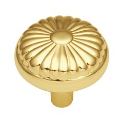 Eclipse 1-1/4 Inch Diameter Ultra Brass Cabinet Knob Eclipse 1-1/4 Inch Diameter Ultra Brass Cabinet Knob