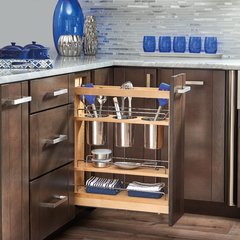 448UT 5 inch Base Organizer with 3 Bins and Shelves Maple 448UT 5 inch Base Organizer with 3 Bins and Shelves Maple