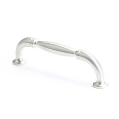 Euro Classica 3-3/4 Inch Center to Center Brushed Nickel Cabinet Pull Euro Classica 3-3/4 Inch Center to Center Brushed Nickel Cabinet Pull