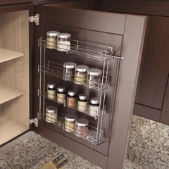 Spice Rack 14-1/8 inch W x 18 inch H Silver Spice Rack 14-1/8 inch W x 18 inch H Silver