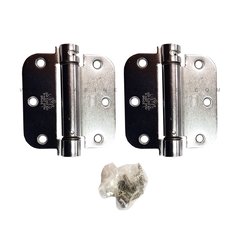 LB4312-350 5/8" Radius Corner Single Act Spring Hinge-Chrome LB4312-350 5/8" Radius Corner Single Act Spring Hinge-Chrome