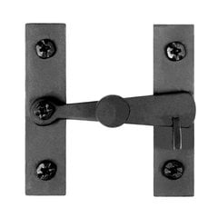 Smooth Iron Flush Cabinet Latch 2-5/8" High Black Iron Smooth Iron Flush Cabinet Latch 2-5/8" High Black Iron