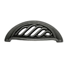 Charleston Blacksmith 3 Inch Center to Center Black Iron Cabinet Cup Pull Charleston Blacksmith 3 Inch Center to Center Black Iron Cabinet Cup Pull