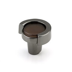Tallmedge Round Knob 1-1/4 inch Diameter Black Nickel/Light Bronze Tallmedge Round Knob 1-1/4 inch Diameter Black Nickel/Light Bronze