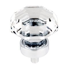 Crystal 1-3/8 Inch Diameter Clear Crystal Cabinet Knob Crystal 1-3/8 Inch Diameter Clear Crystal Cabinet Knob
