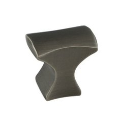 Aspire 1-1/4 Inch Length Brushed Tin Cabinet Knob Aspire 1-1/4 Inch Length Brushed Tin Cabinet Knob