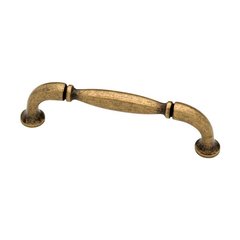 Mission 3-3/4 Inch Center to Center Antique Brass Cabinet Pull Mission 3-3/4 Inch Center to Center Antique Brass Cabinet Pull