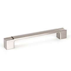 Segment 6-5/16 Inch Center to Center Brushed Nickel Cabinet Pull Segment 6-5/16 Inch Center to Center Brushed Nickel Cabinet Pull
