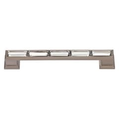 Legacy Crystal 5-1/16 Inch Center to Center Brushed Nickel Cabinet Pull Legacy Crystal 5-1/16 Inch Center to Center Brushed Nickel Cabinet Pull