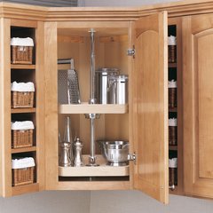 4WLS 2-Shelf D Shape Wood 20" 4WLS 2-Shelf D Shape Wood 20"