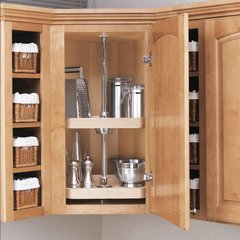 4WLS 2-Shelf D Shape Wood 22" 4WLS 2-Shelf D Shape Wood 22"