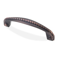 Rhodes 3-3/4 Inch Center to Center Dark Brushed Antique Copper Cabinet Pull Rhodes 3-3/4 Inch Center to Center Dark Brushed Antique Copper Cabinet Pull