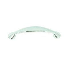 Newbury 3-3/4 Inch Center to Center Polished Chrome Cabinet Pull Newbury 3-3/4 Inch Center to Center Polished Chrome Cabinet Pull