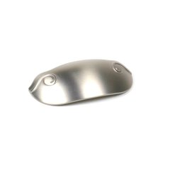 Volute 3 Inch Center to Center Dull Satin Nickel Cabinet Cup Pull Volute 3 Inch Center to Center Dull Satin Nickel Cabinet Cup Pull