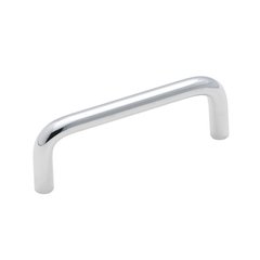 Brass Wire Pull 3 Inch Center to Center Polished Chrome Cabinet Pull Brass Wire Pull 3 Inch Center to Center Polished Chrome Cabinet Pull