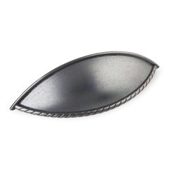 Lenoir 3-3/4 Inch Center to Center Dark Antique Copper Machined Cabinet Cup Pull Lenoir 3-3/4 Inch Center to Center Dark Antique Copper Machined Cabinet Cup Pull