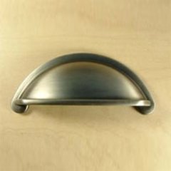 Lisbon 3 Inch Center to Center Antique Pewter Cabinet Cup Pull Lisbon 3 Inch Center to Center Antique Pewter Cabinet Cup Pull