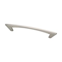 Modern 5-1/16 Inch Center to Center Satin Nickel Cabinet Pull Modern 5-1/16 Inch Center to Center Satin Nickel Cabinet Pull