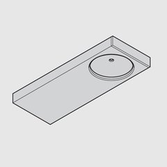 Loox 24V 3010 Rectangular Light Housing - Silver Loox 24V 3010 Rectangular Light Housing - Silver