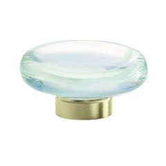 Glacio Knob 1-3/4" Dia Clear Crystal/Golden Champagne Glacio Knob 1-3/4" Dia Clear Crystal/Golden Champagne