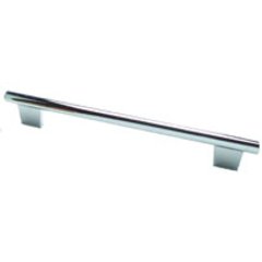 Euroline 7-9/16 Inch Center to Center Polished Chrome Cabinet Pull Euroline 7-9/16 Inch Center to Center Polished Chrome Cabinet Pull