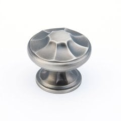 EMPIRE DESIGNS 1-3/8 Inch Diameter Antique Nickel Cabinet Knob EMPIRE DESIGNS 1-3/8 Inch Diameter Antique Nickel Cabinet Knob