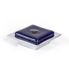Radiants 5/8 Inch Center to Center Dark Blue Polished Chrome Cabinet Pull Radiants 5/8 Inch Center to Center Dark Blue Polished Chrome Cabinet Pull