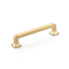 Menlo Park Pull 4" C/C Signature Satin Brass Menlo Park Pull 4" C/C Signature Satin Brass