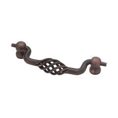 Forged Iron 3-3/4 Inch Center to Center Venetian Bronze Cabinet Bail Pull Forged Iron 3-3/4 Inch Center to Center Venetian Bronze Cabinet Bail Pull