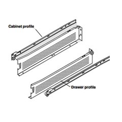 Metabox Slide 3.5 inch H x 20 inch L- White with Front Fix. Brackets Metabox Slide 3.5 inch H x 20 inch L- White with Front Fix. Brackets