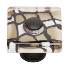 Glass 1-1/2 Inch Diameter Matte Black Cabinet Knob Glass 1-1/2 Inch Diameter Matte Black Cabinet Knob