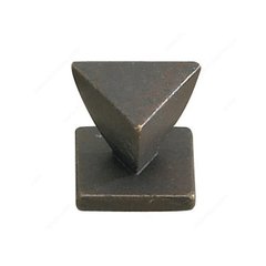 Art Deco 1-3/16 Inch Diameter Spotted Bronze Cabinet Knob Art Deco 1-3/16 Inch Diameter Spotted Bronze Cabinet Knob