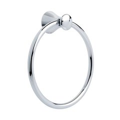 Lahara 7-1/2" Dia Towel Ring Polished Chrome Lahara 7-1/2" Dia Towel Ring Polished Chrome