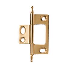Elite Non-Mortised Butt Hinge 50X37mm - Polished Brass Elite Non-Mortised Butt Hinge 50X37mm - Polished Brass