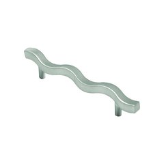 Euro-Contemporary 5-1/16 Inch Center to Center Satin Nickel Cabinet Pull Euro-Contemporary 5-1/16 Inch Center to Center Satin Nickel Cabinet Pull