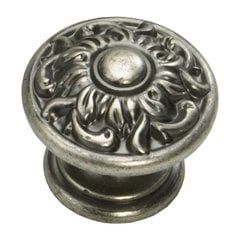 Corinthian 1-3/8 Inch Diameter Corinthian Silver Cabinet Knob Corinthian 1-3/8 Inch Diameter Corinthian Silver Cabinet Knob
