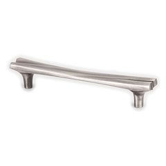 Puritan 5-1/16 Inch Center to Center Brushed Tin Cabinet Pull Puritan 5-1/16 Inch Center to Center Brushed Tin Cabinet Pull