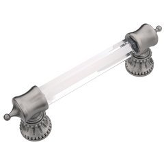Chautauqua Pull 3-3/4" C/C Glass & Antique Nickel Chautauqua Pull 3-3/4" C/C Glass & Antique Nickel